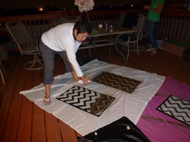 DIY Chevron Doormat DIY Chevron Rug