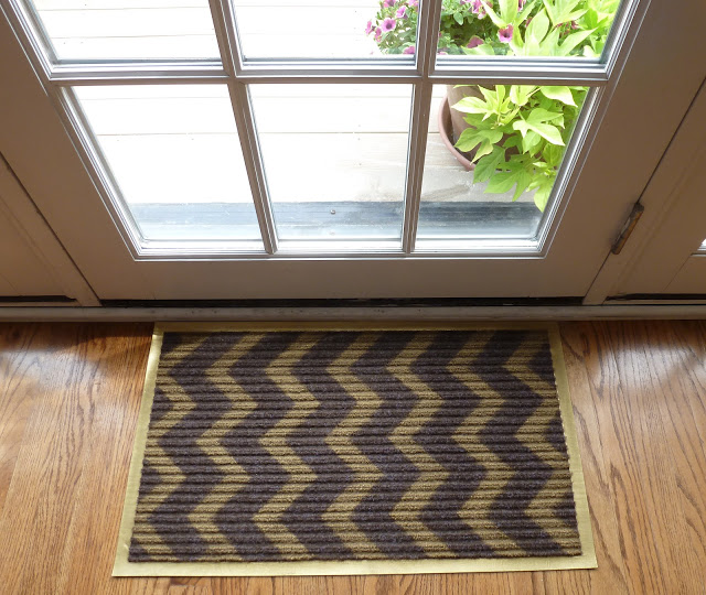 DIY Chevron Doormat DIY Chevron Rug