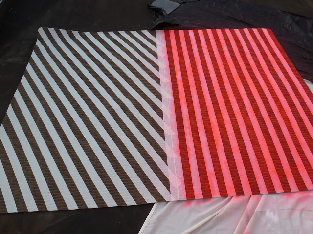 DIY Rug Spray Paint and Tape