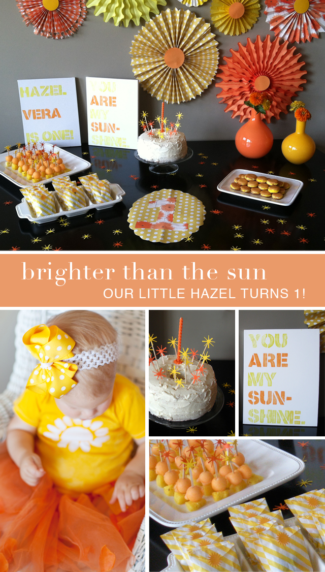 Sunshine First Birthday Party