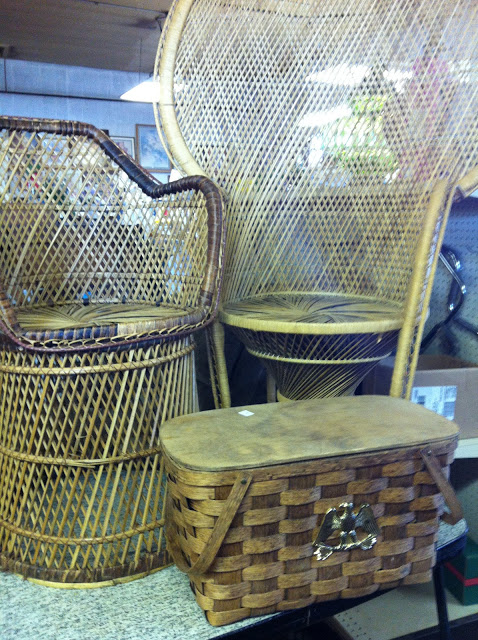 Thrift Shopping Wicker Chairs