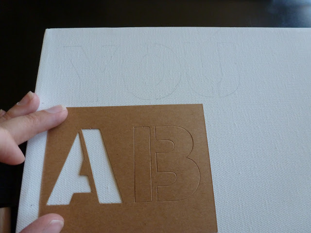 DIY Stenciled Canvas Art DIY Typography Art Tutorial