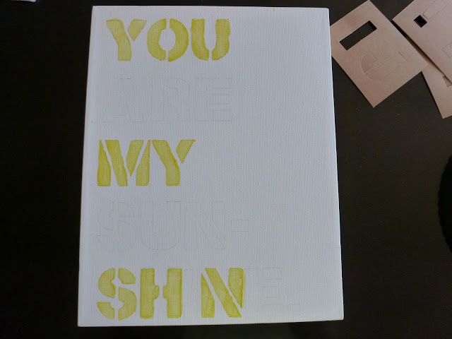 DIY Stenciled Canvas Art DIY Typography Art Tutorial