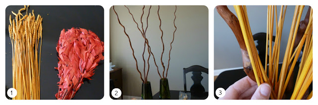 Dried fall leaves and grass arrangement tutorial Dried fall leaves and grass arrangement tutorial
