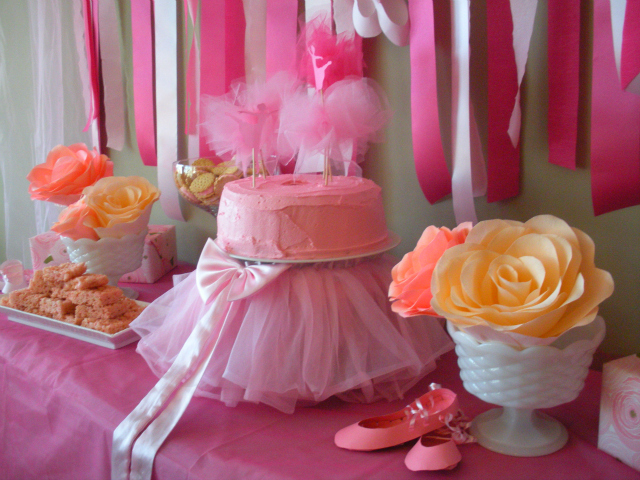 Ballet birthday party cake