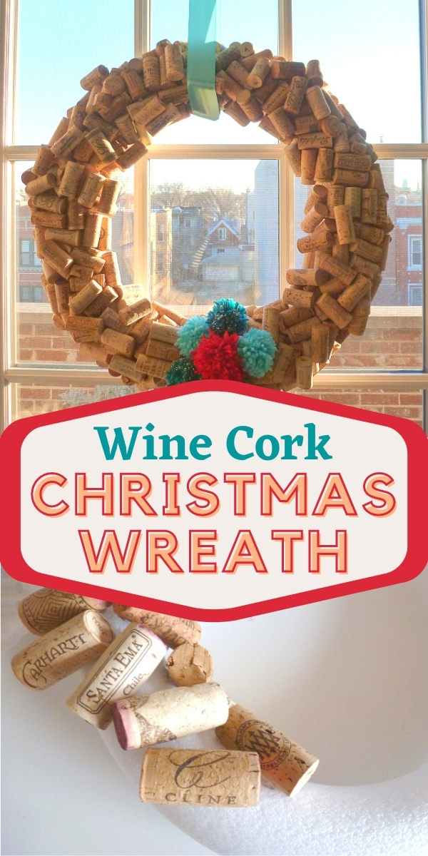 DIY Wine Cork Christmas Wreaths