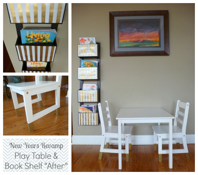 magazine-rack painting-a-chair