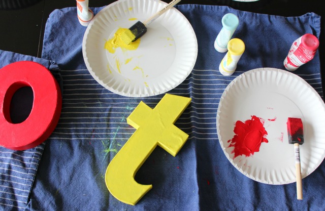 Summer Paper Crafts - Embellished Paper Maché Letters