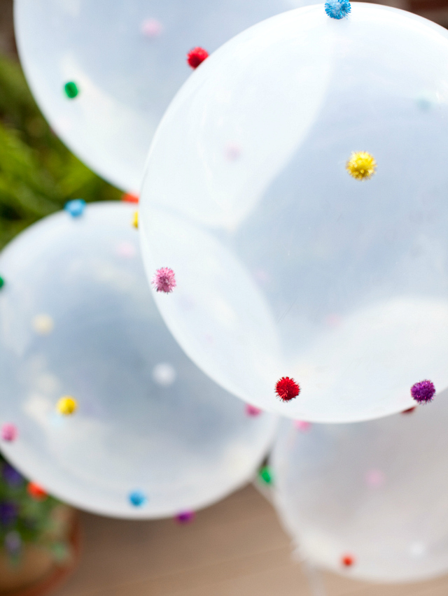 Easy DIY Pom-Pom Balloons Craft