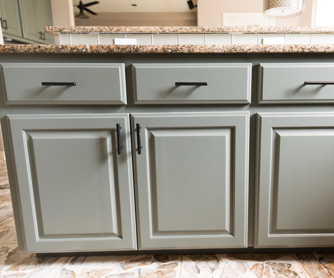 Kitchen cabinets painted by Paper Moon Painting