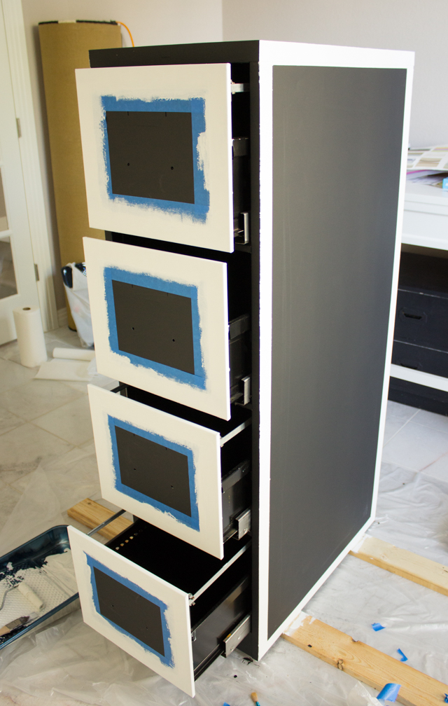 File Cabinet Makeover with Chalkboard Paint - Design ...