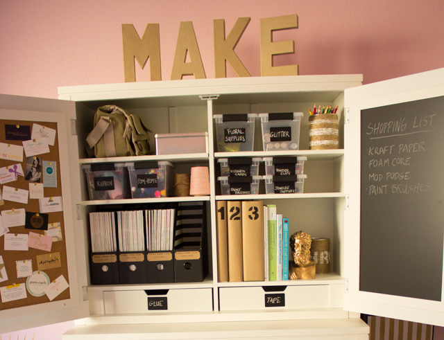 How to Create an Organized Craft Room - Design Improvised