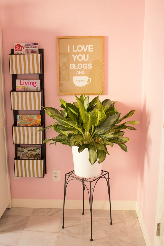 DIY Office & Craft Room Decor: Spray Painting Something Different - Clever  Pink Pirate