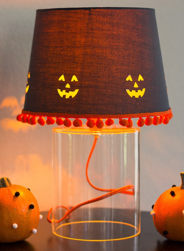 How to make a Halloween lampshade #halloweencrafts