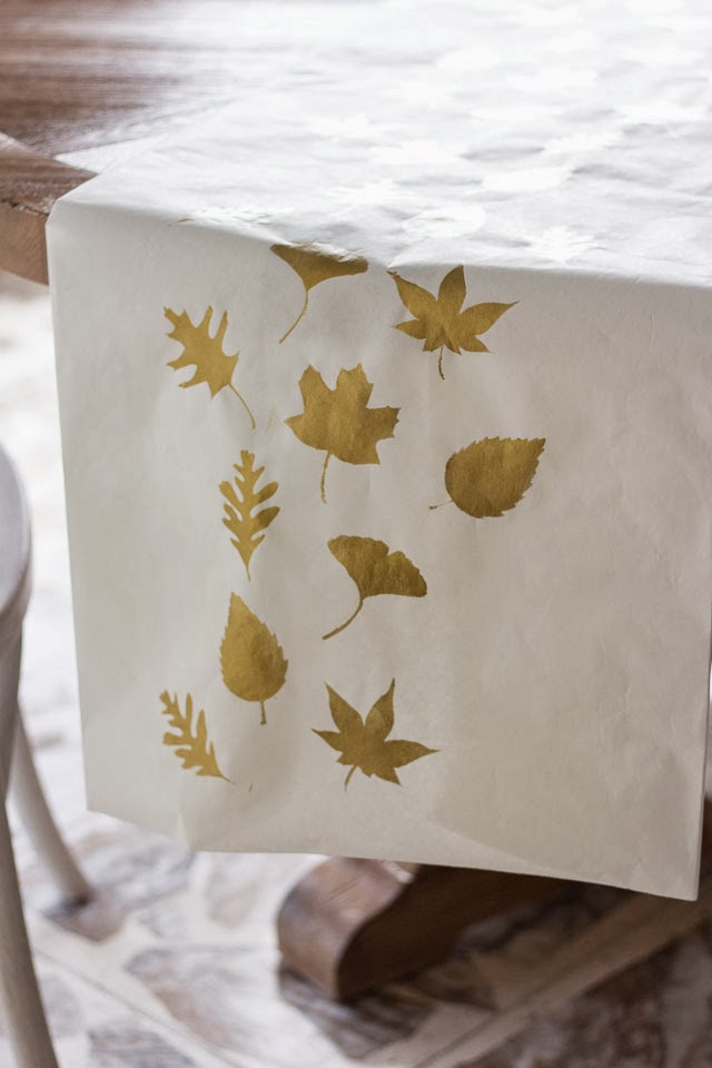 Easy Kraft Paper Thanksgiving Table Runner – Craft Gossip