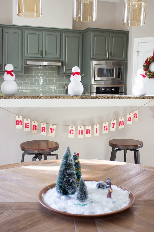 Simple Merry Christmas garland #christmasgarland #christmasdecor #christmascraft