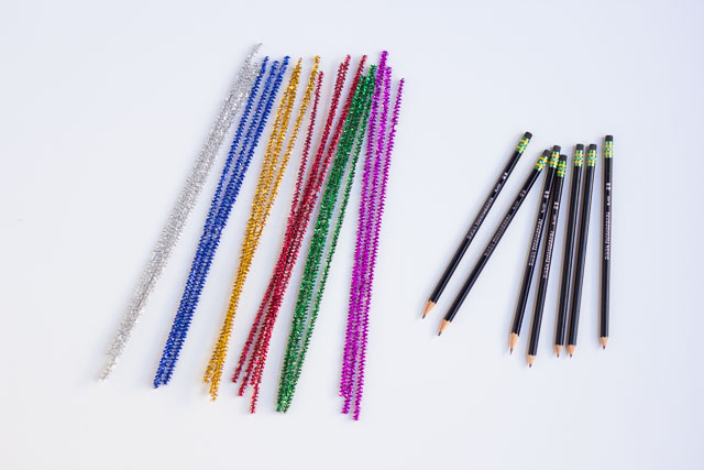 business-cards pipe-cleaner-pencils
