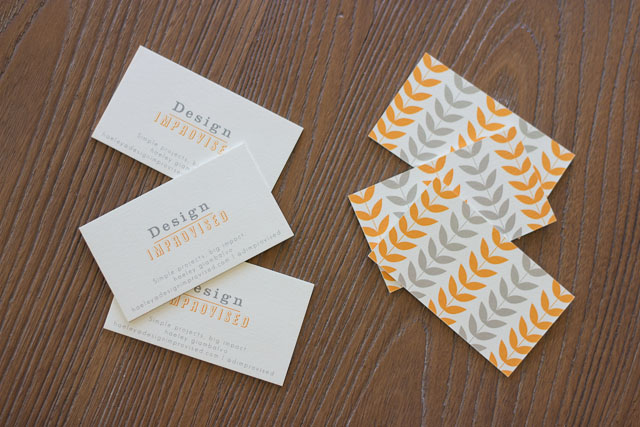 business-cards design-improvised