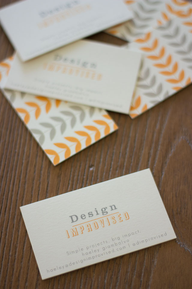 business-cards design-improvised