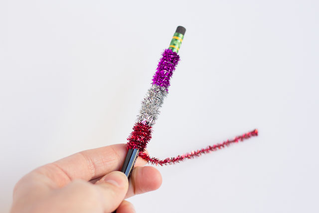 business-cards pipe-cleaner-pencils