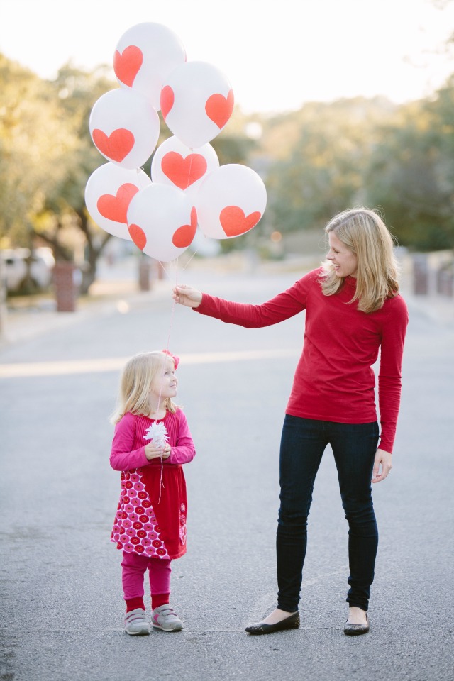 Make these DIY Valentine's Day heart balloons with Mod Podge and tissue paper!