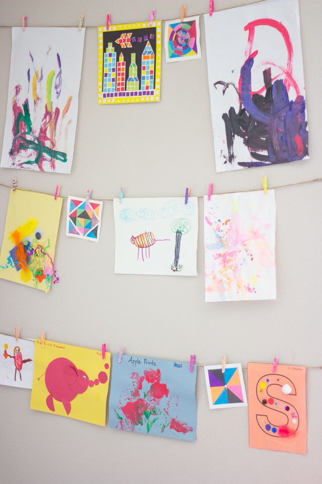 How to Store and Display Kids' Artwork