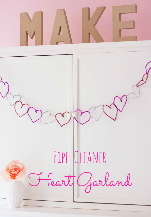 Pipe Cleaner Heart Garland