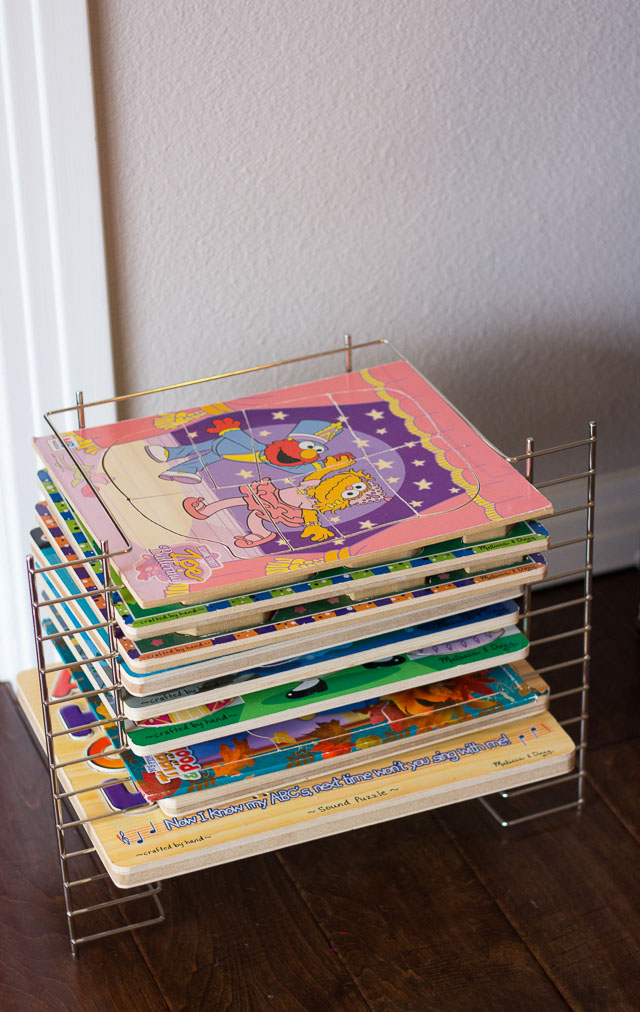 DIY Puzzle Rack 