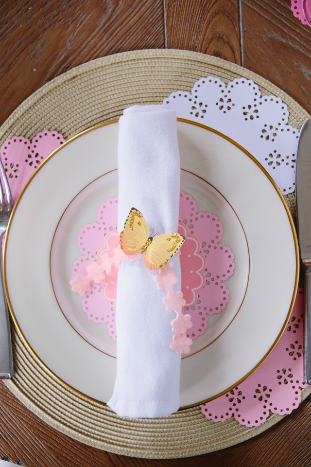 Mother's Day Butterfly Theme Table Setting