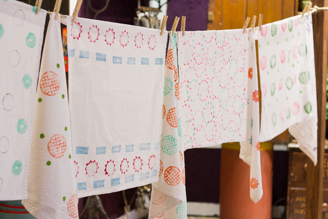 DIY Decorative Tea Towels - Scattered Thoughts of a Crafty Mom by