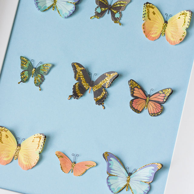 Art Studio Butterfly 3D Stickers