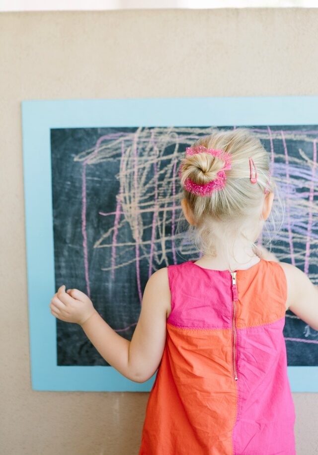 Outdoor chalkboard