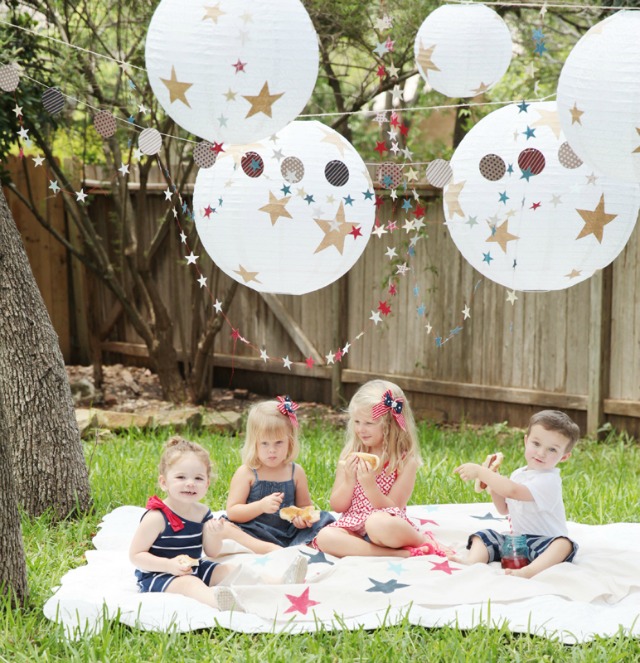 4th Of July Kids Picnic With Minted Design Improvised
