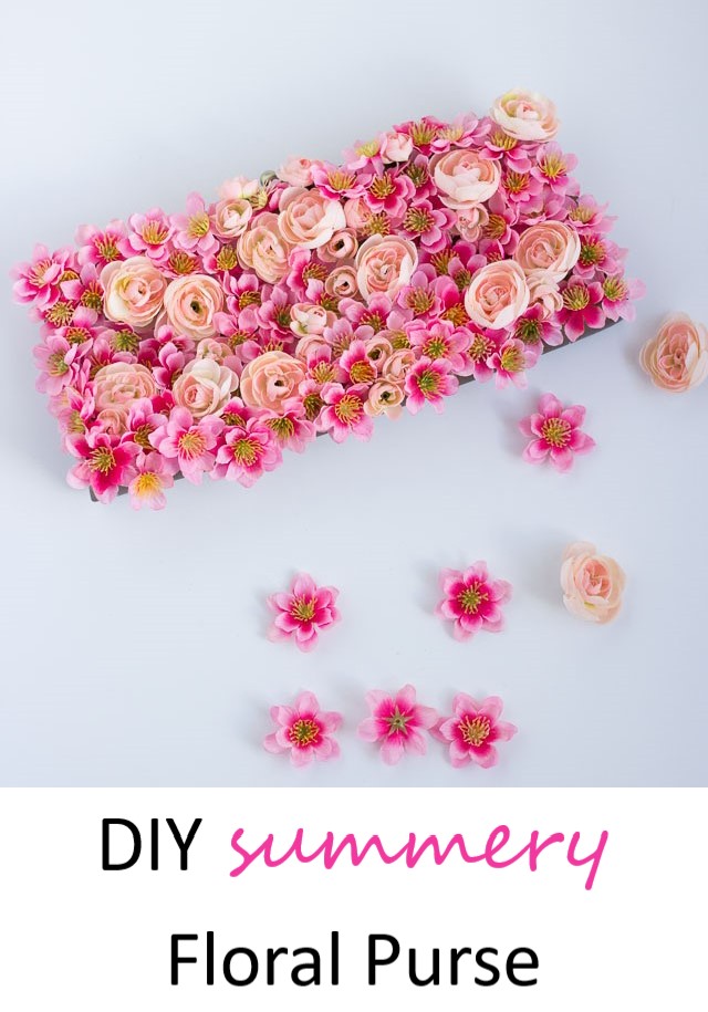 DIY floral summer purse