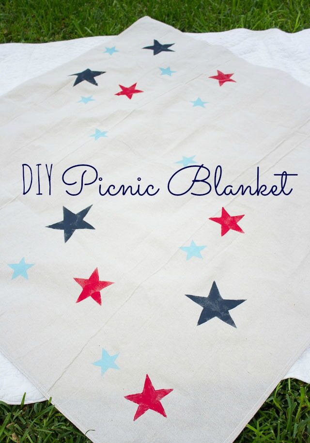 DIY 4th of July Picnic Blanket