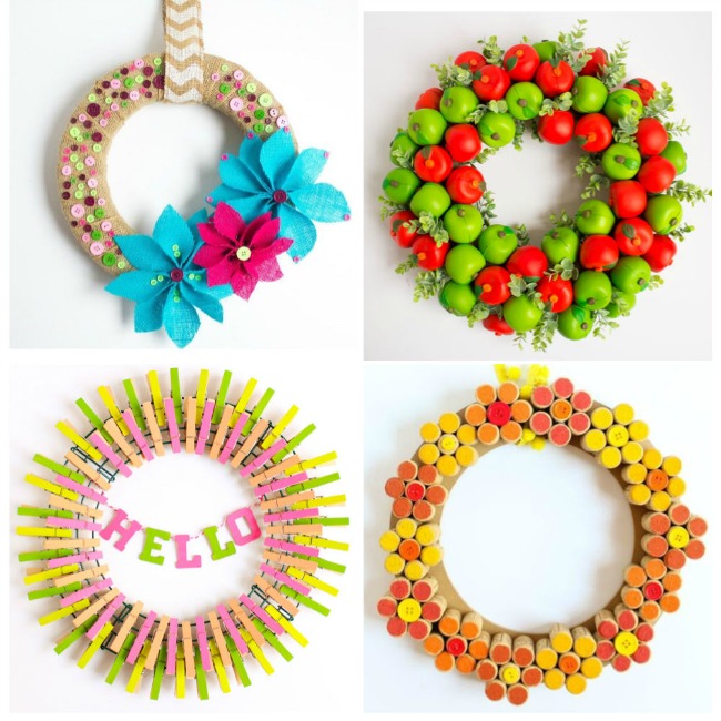 Simple DIY wreath craft ideas on Design Improvised