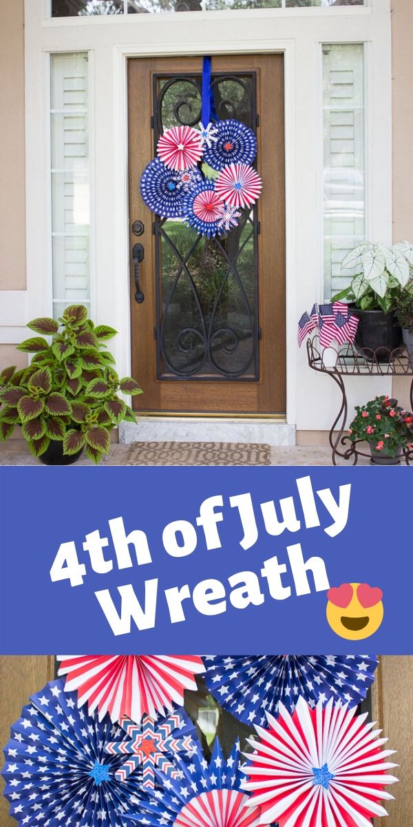 DIY Patriotic Wreath for 4th of July