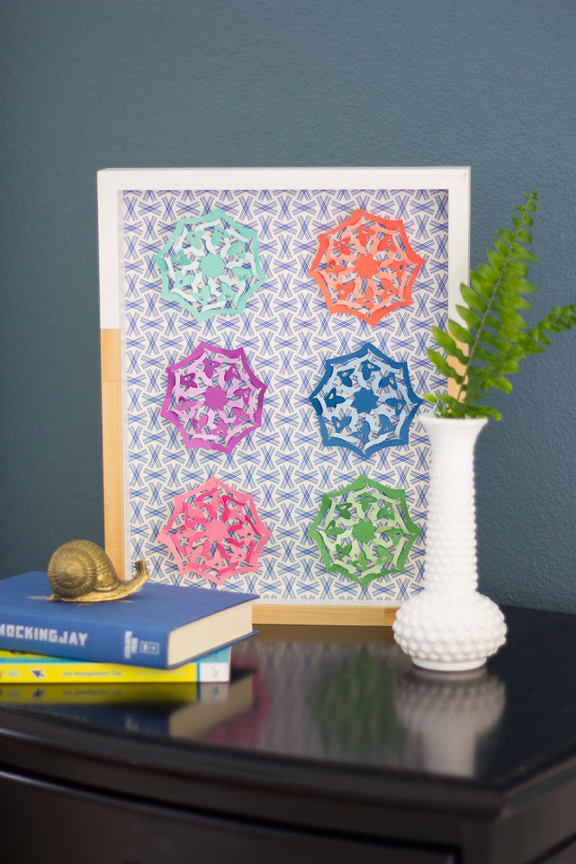 DIY Wall Art -made in minutes with a paper punch! || Design Improvised blog