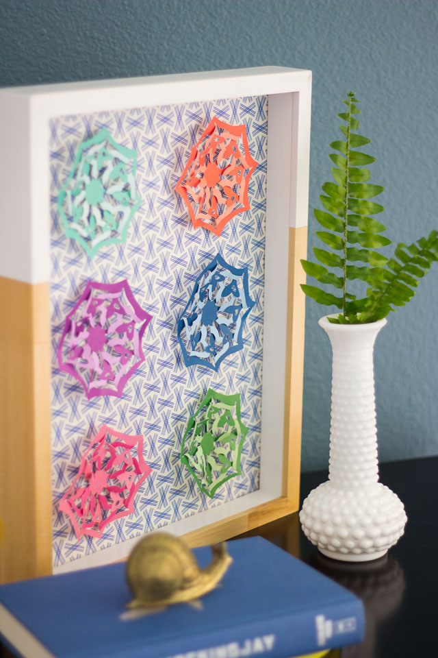 DIY Wall Art -made in minutes with a paper punch! || Design Improvised blog