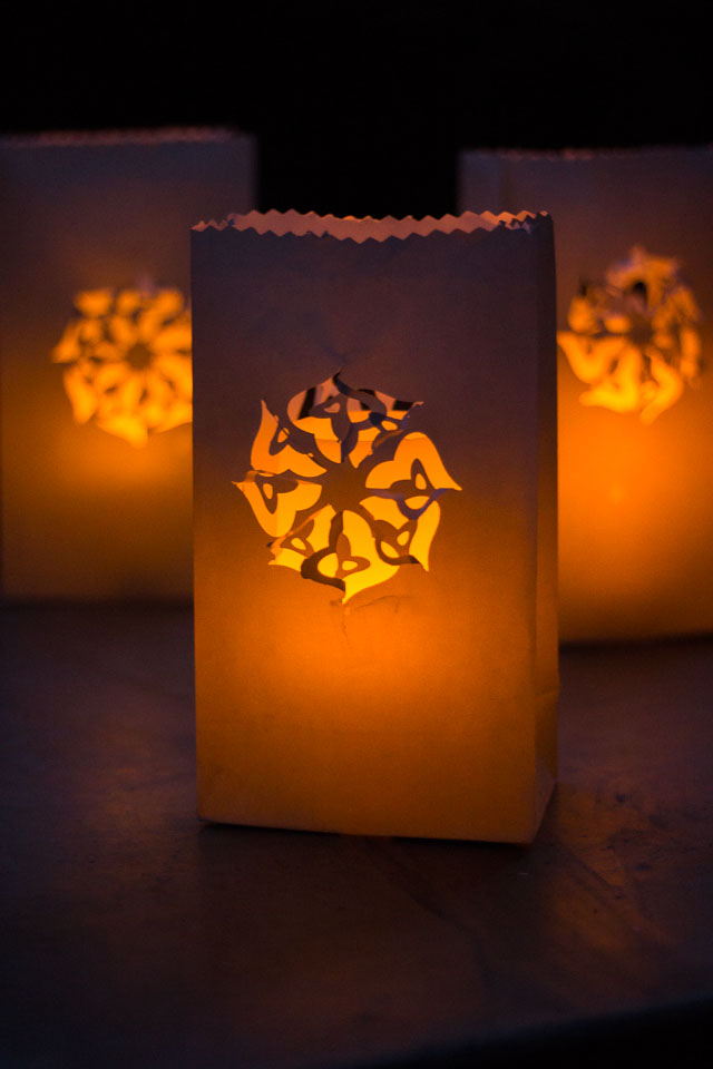 How to make paper luminaries #papercrafts