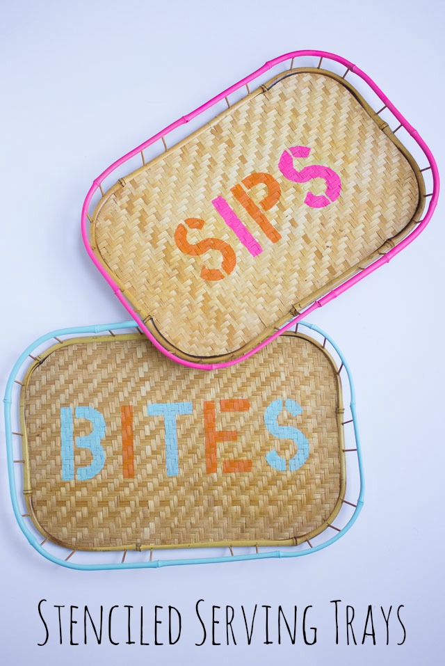 Thrifted Serving Tray Makeover! || Design Improvised blog