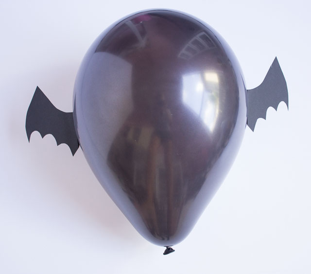 Halloween bat balloons