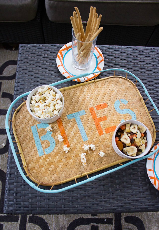 Easy Thrift Store Makeover  Patriotic Serving Tray - Reinvented