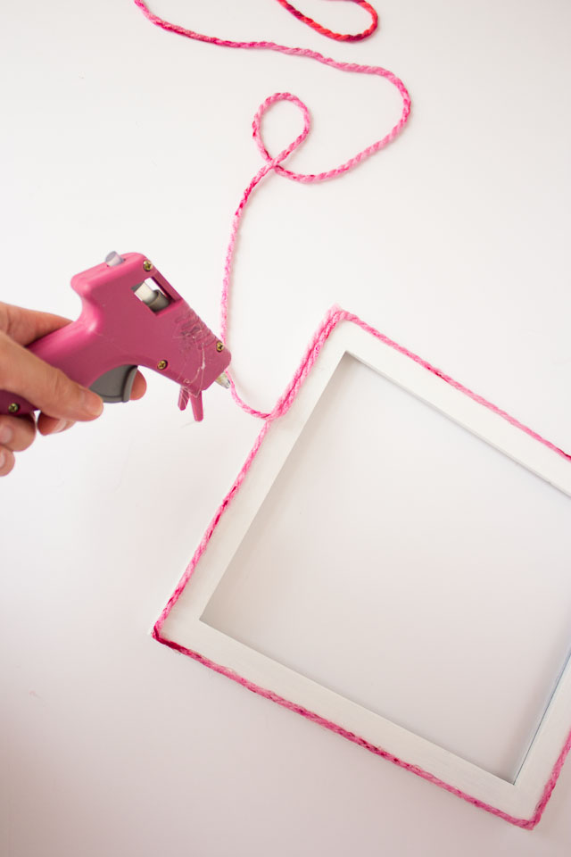 Simple yarn name art - perfect for a child's room || Design Improvised blog