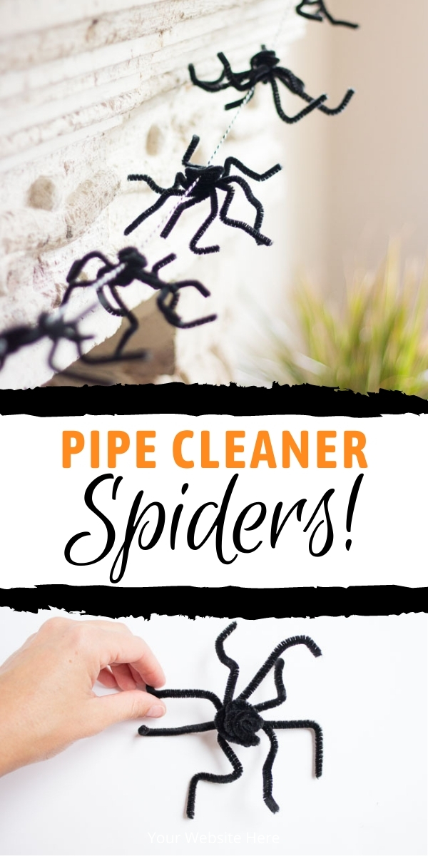 DIY Pipe Cleaner Spiders