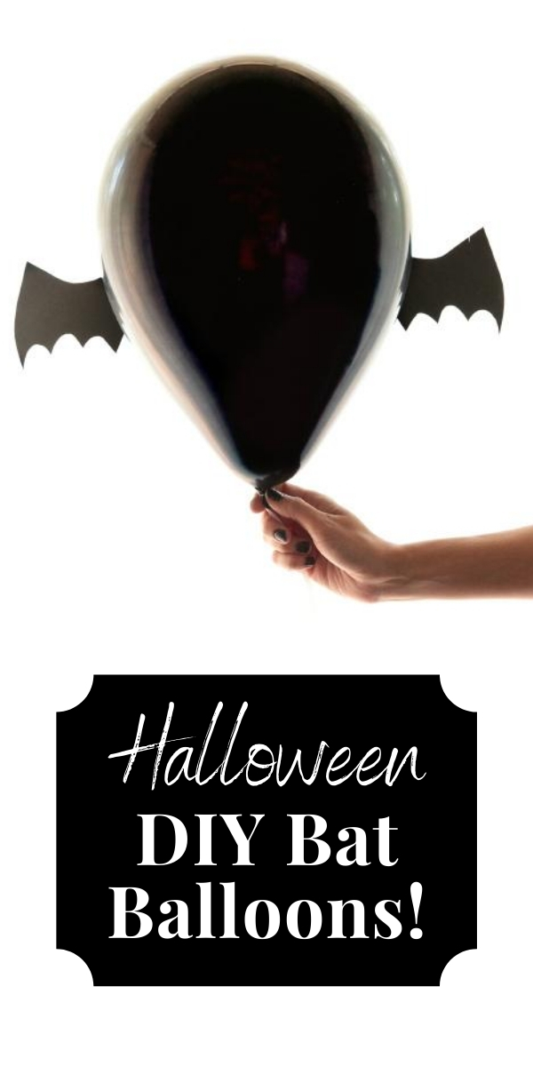 DIY Halloween Bat Balloons