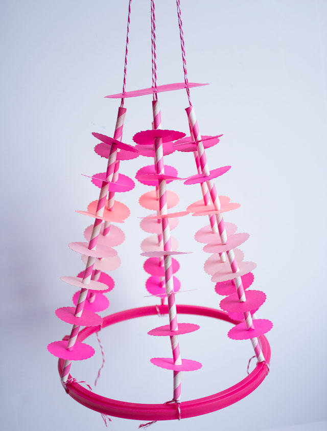 DIY paper chandelier