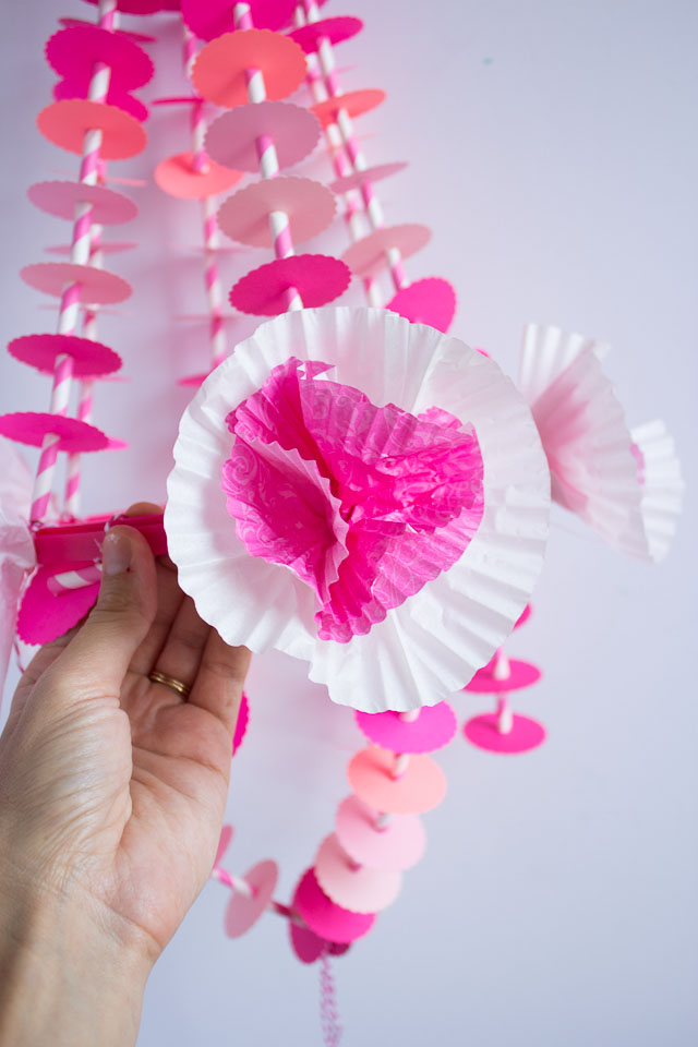 DIY paper chandelier