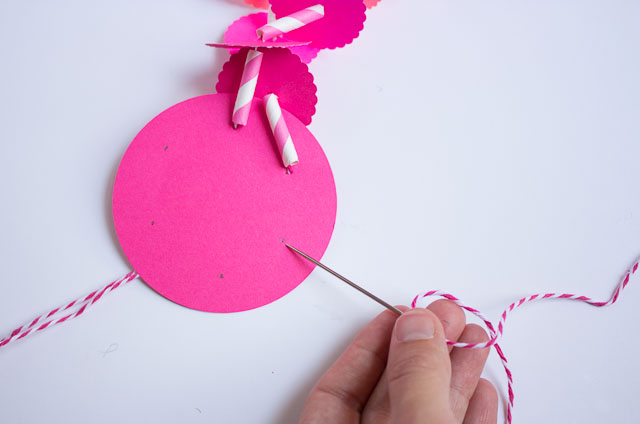 DIY paper chandelier