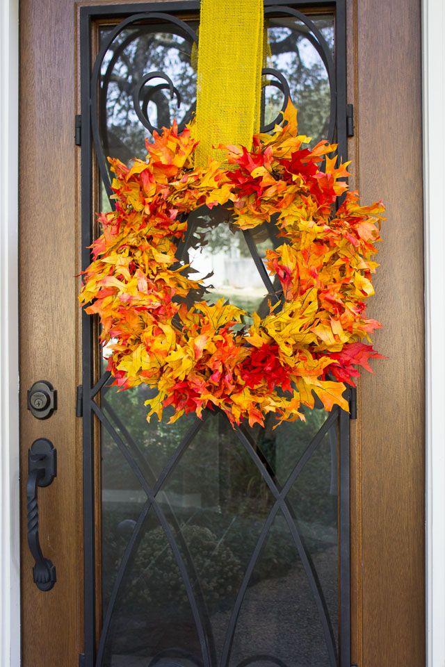 Fall Leaf Wreath (a little late!) - Design Improvised